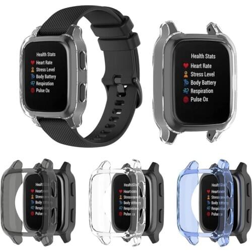 200pcs Fashion Soft Ultra-Slim TPU Protection Silicone Case Cover For Garmin venu SQ Replacement Case Smart Watch Accessories