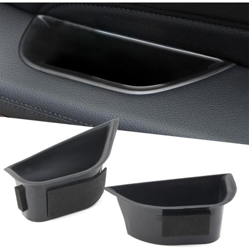 2x Car Front Door Storage Box Organizer Container Holder For Mercedes Benz Class A GLA CLA W176 X156 C117 2015-2016 Left Driver