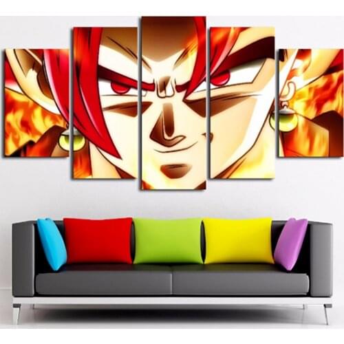 5 Piece Wall Art Canvas Anime Manga Prints Figure Pictures And Posters Modern Home Decorative Living Room Decoration Paintings