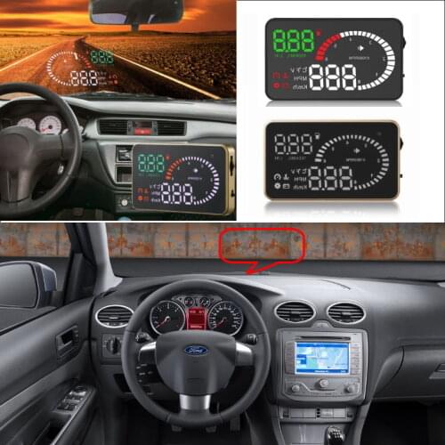 Car HUD Head Up Display For Ford Focus/Fiesta/Mondeo/Fusion/Explorer Digital HUD Accessories Safe Screen Projector AUTO OBD
