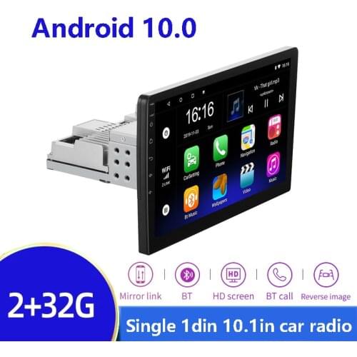 1din Android 10 Quad-Core Car GPS Navi Universa Car Radio WiFi Bluetooth MP5 Multimedia Player android car stereo