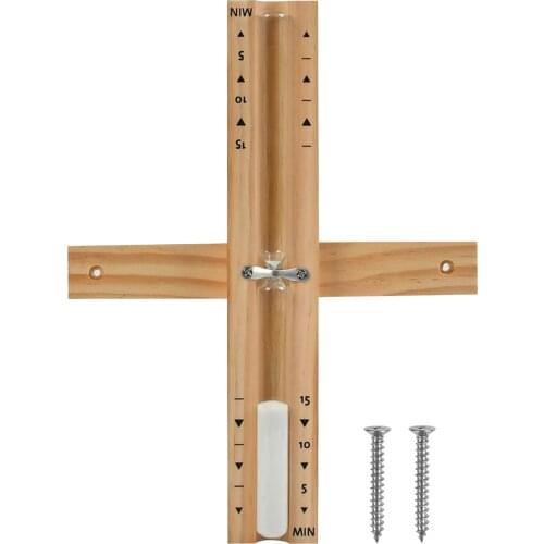 Wood Sand Timer Hourglass Clock Wall Mount Rotating Sand Timer 15 Mins Sauna Room Home Decoration Ornaments