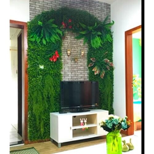 4pcs artificial turf grass mat Green Artificial Plant Lawns Landscape Carpet moss wall for party home jardin décorations