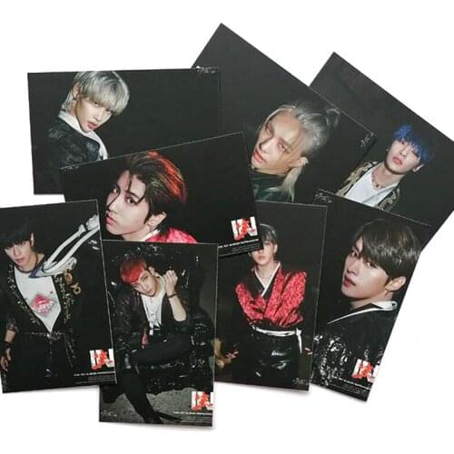 Kpop Stray Kids GO LIVE IN LIFE Back Door painting Card Postcard Photo Card Wall Sticker