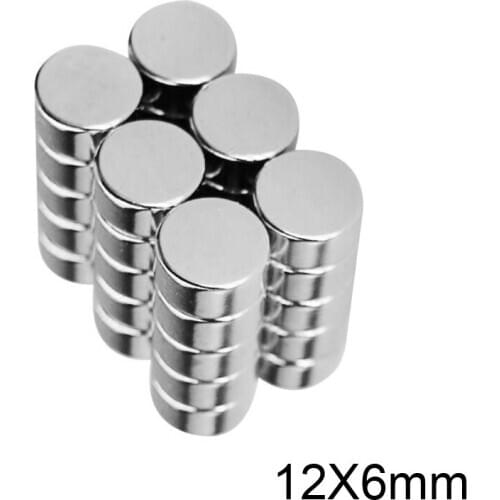 5~50PCS 12x6 mm Search Minor Diameter Magnetic magnet 12mm x 6mm Small Round NdFeB Magnets 12x6mm Neodymium Magnets Disc 12*6 mm