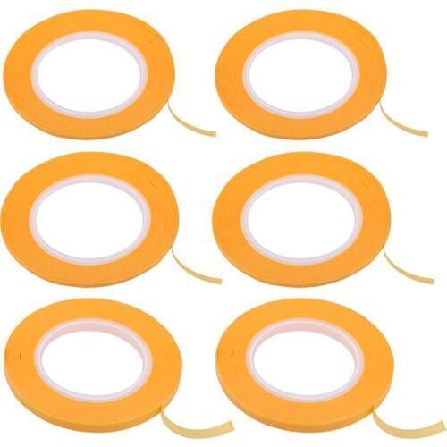 6 Piece Painting Masking Tape DIY Model Cover Roll Tapes Craft Tool 2-6mm
