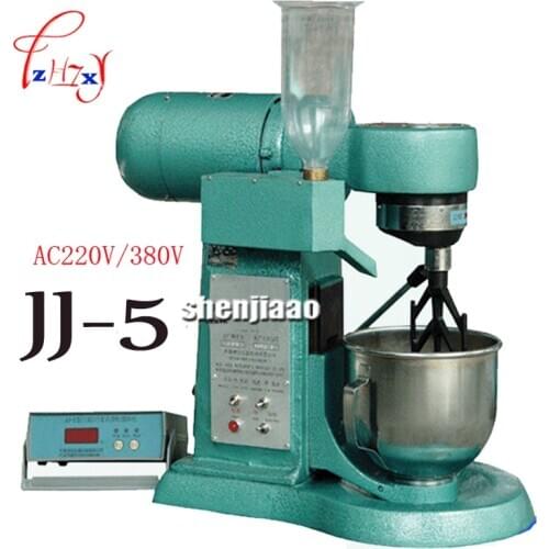AC 220v / 380v JJ-5 cement mortar mixer type Cement mortar mixer cement mixer 5L plastic sand machine