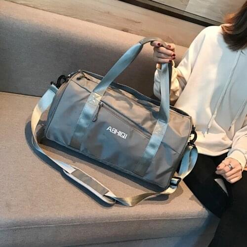 Fashion Nylon Waterproof Fitness Yoga Handbags Cabin Travel Bag For Women 2021 Brand Shoulder Bag Airport Business Duffel Bag