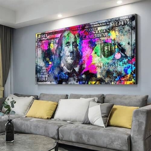 Wall Art Canvas Painting Gold Standard Modern Popular Silver Style Street Art Abstract Painting Wall Picture For Home Decor