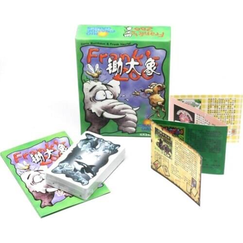 New 3-7 Players Frank zoo Cards Game Board Game Funny Transactions Metting Game Chinese Version Send Free English Instructions