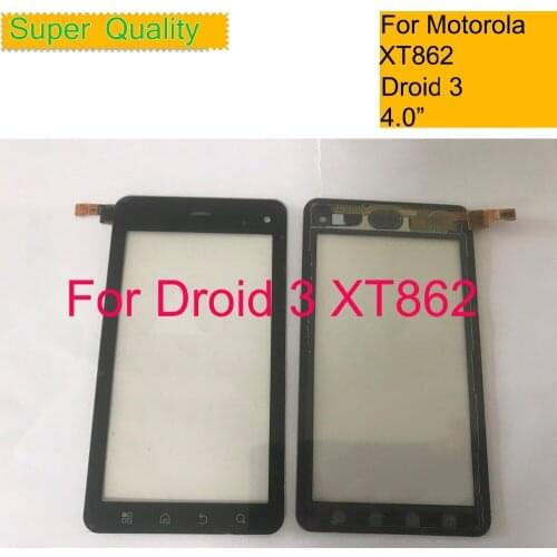 ORIGINAL Touchscreen For Motorola Moto XT862 Droid 3 Touch Screen Digitizer Front Glass Panel Sensor 4.0" Replacement