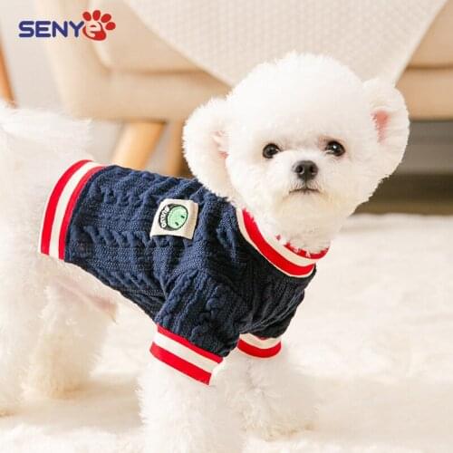 Autumn And Winter Fashion Short Twist Knit Sweater Soft And Comfortable Warm Pet Clothes Available For Dog