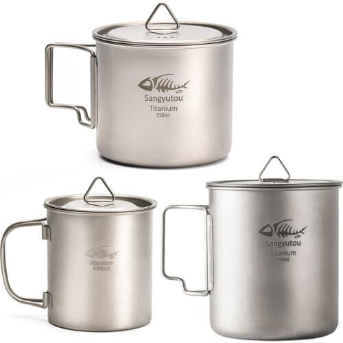 50ml Titanium Cup Outdoor Portable Metal Tea Set Tableware Travel Cups Set Picnic Supplies Wine Beer Cup Whiskey Mugs Water Cup