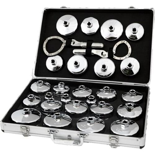 27pcs Full set oil filter wrench, manual spanner car maintenience tool, tire repairing tool