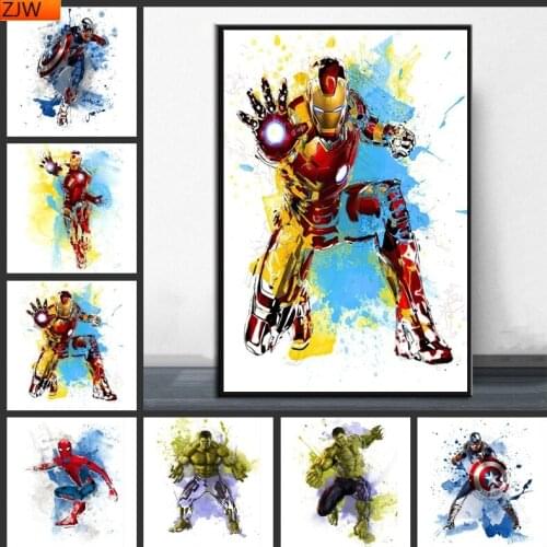Marvel Avengers Superhero Diamond Painting New Product 5D Diamond Inlaid Diamond Embroidery Full Cross Stitch Kit for Home Decor