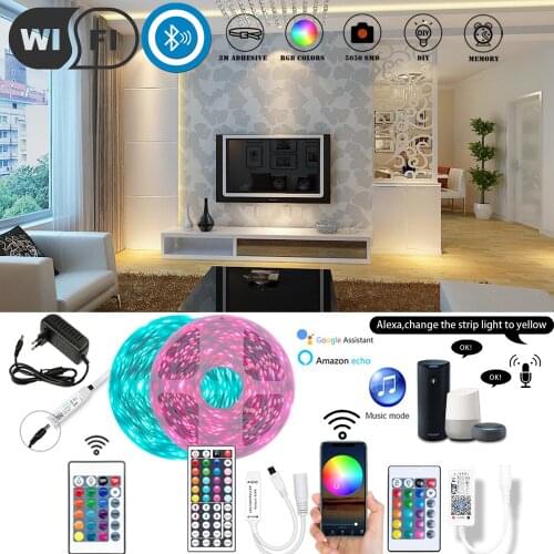 PIRTSDEL LED Strip Lights RGB 5050 Infrared Remote Controller Lamp Festival Party Bedroom TV Computer BackLight Decoration