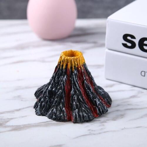 Aquarium Volcano Shape Resin Volcano Shape Fish Tank Ornament Landscape Decorations Aquarium Supplies