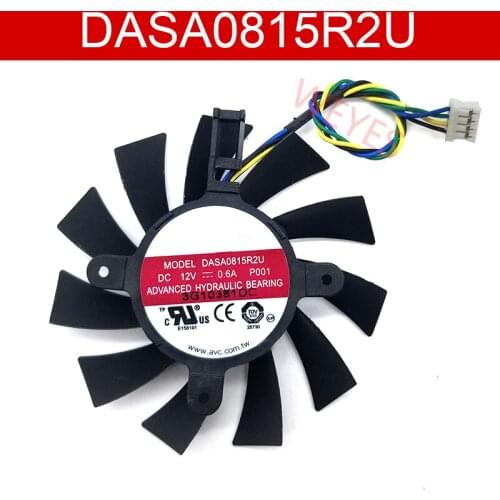 Genuine original for GTX460 550TI four-wire DASA0815R2U DC12V 0.60A 75mm diameter cooling fan