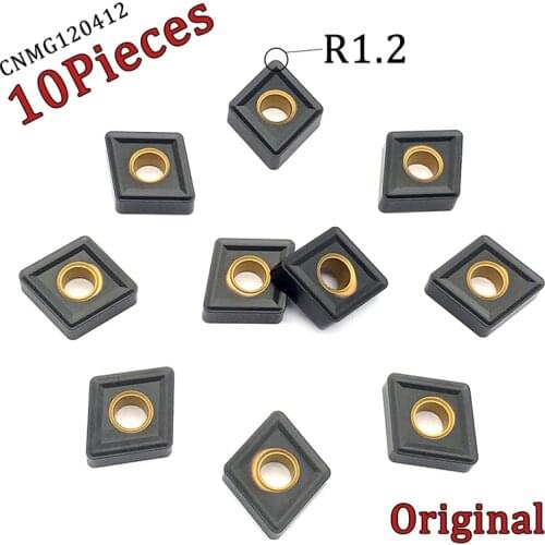 10PCS CNMG120412 KC3115 Carbide Inserts High Quality CNC Blade External Turning Tool CNMG 120412 Lathe Cutter Tool For Cast Iron