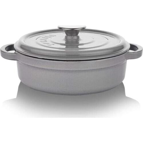 WBSchafer Guss Chef Cast Flat Cookware 28 cm-Gray
