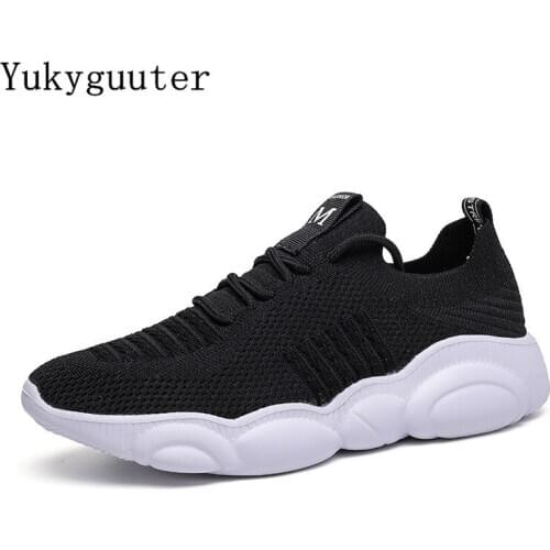 Women Sneakers Running Shoes Outdoor Sports Breathable Mesh Fashion Boots Knit Upper Female Walking Jogging Lace Up