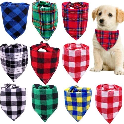 1pcs Small Dog Accessories Dog Bandana Small Dog Cat Bandanas Scarf Cotton Winter Thick Pet Supplies Small Dog Cat Puppy Bibs