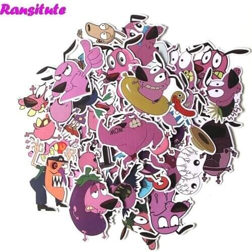 38Pcs/set Cute Animal Dog Sticker Poster Waterproof Car Sticker Trolley Case Sticker DIY Cool Skateboard Decal R381