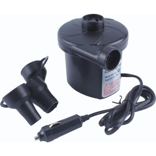 3800Pa Electric Air Pump 380L/min for Air Mattress Inflatable Boat Airbed Hovercraft Toy Inflator DC 12V Auto compressor tools