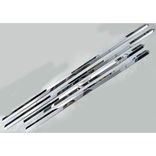 For Hyundai i30 car stick stainless steel glass window garnish pillar middle column strip trim moulding hoods parts