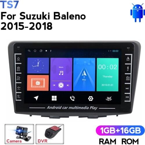 HD1280*720 Android Car Radio Player for Suzuki Baleno 2015-2018 Car Multimedia Stereo Video player GPS Navigation BT WIFI Auto