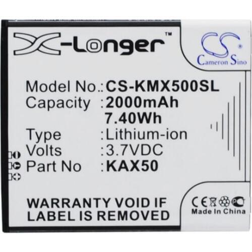 Cameron Sino 2000mAh battery for KAZAM Trooper X5.0 KAX50 KAX50-XJFAL009330 Mobile, SmartPhone Battery