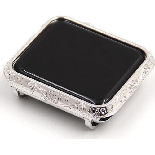 Carving Watch Case For Apple Watch Shell Luxury Casing Cover For Apple Watch Series 1 2 3 Protcitive Case Frame 38mm-42mm