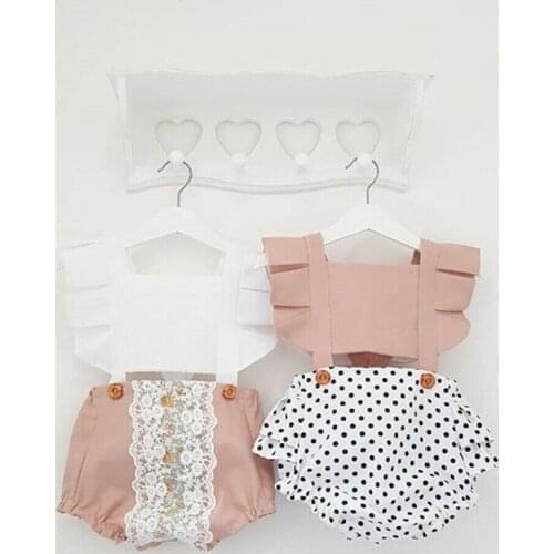 2019 Lovely summer baby girls Sleeveless clothes one-pieces jumpsuits baby clothing cotton rompers infant girls clothes roupas