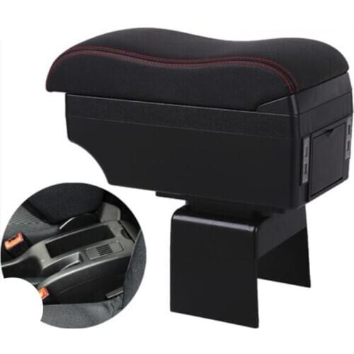 For Peugeot 307 armrest box central Store content box decoration accessory