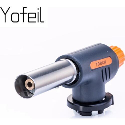 Hot Selling outdoor Multi Picnic barbecue Gas Torch Butane Auto Ignition BBQ Travel tools Camping Welding Flame Gun