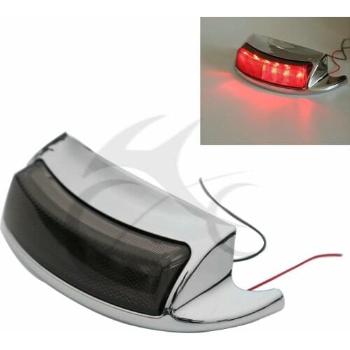 Chrome Rear Fender Tip Lamp Brake Light For Harley Touring 2009-2016 Electra Glide Classic FLHTC 09-13 Limited 10-14 Motorcycle