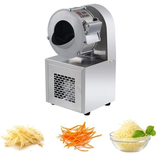 Commercial Electric Vegetable Slicer Shredder Multi-function Automatic Cutting Machine Potato Carrot Slicing Shredding 220V