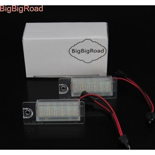 BigBigRoad Car License Plate Lights Number Frame Light For-Volvo C70 V70 XC 70 XC70 2006~2015 XC90 XC 90 2003~2006