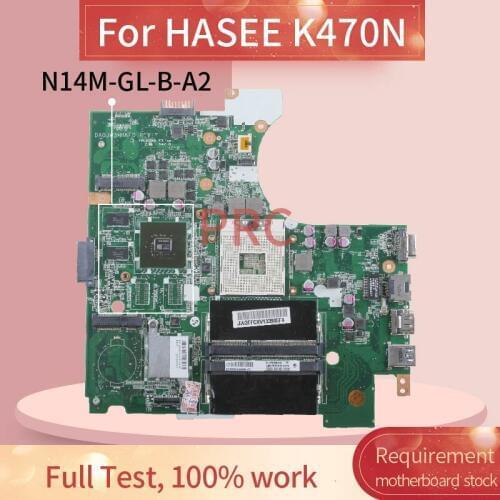 Laptop motherboard For HASEE K470N Notebook Mainboard DA0JW3MB6F0 N14M-GL-B-A2 DDR3