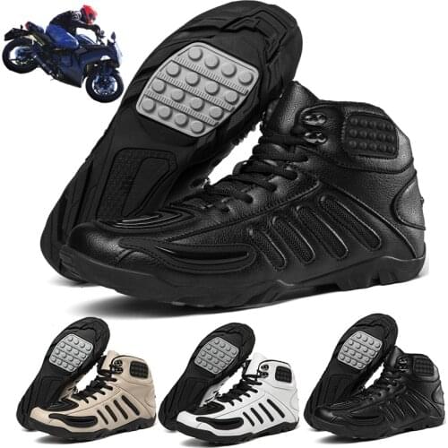 Motorcycle Shoes Mens Motorcycle Boots Outdoor Off-Road Cycling Shoes Colorful Color-Changing Street Racing Motorcycle Shoes