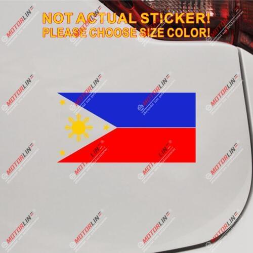 Flag of the Philippines Pilipinas Decal Sticker Car Vinyl pick size no bkgrd