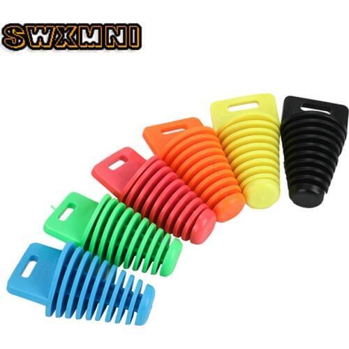 New 33-62MM Motorcycle PVC Air-bleeder Plug Silencer Tailpipe Muffler Exhaust Pipe Motocross protector