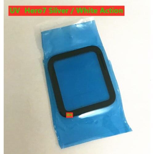 NEW Original Black For GoPro Hero 7 Lens Cover Zoom Glass UV Hero7 Silver / White Action Video Camera Repair Part
