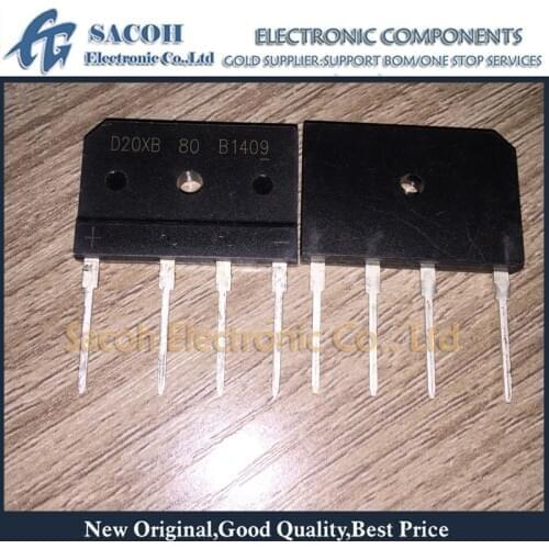 Genuine New Original 5Pcs D20XB60 D20SB60 RS2006M or D20XB80 D20SB80 DIP-4 25A 600V Bridge Rectifiers