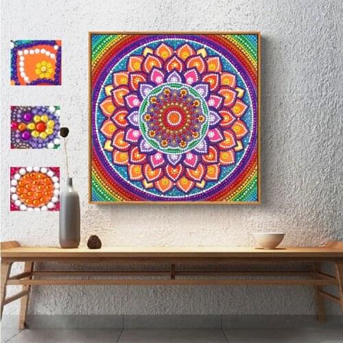 Special Shaped Diamond Painting Mandala 5D DIY Diamond Embroidery Art Kits Home Decoration Rhinestone Cross Stitch Decoration