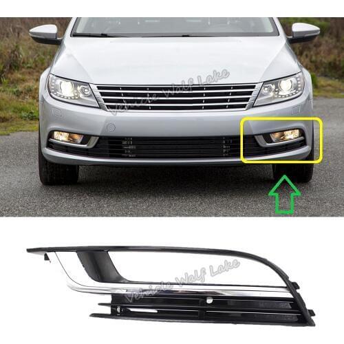 Left Side Fog Lamp Grille For Passat CC 2012 2013 2014 2015 2016 2017 Car-Styling Front Bumper Fog Lamp Light Grille Cover