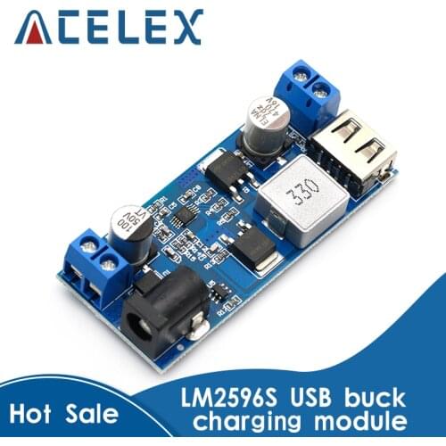 DC-DC 24V/12V To 5V 5A Step Down Power Supply Buck Converter Replace LM2596S Adjustable USB Step-down Charging Module For Phone