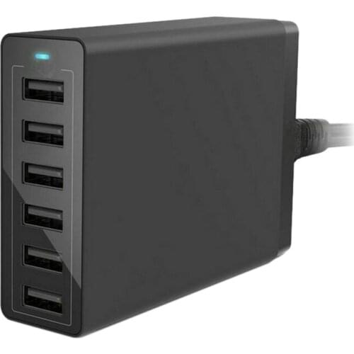 Hot USB Charger 6-Port USB Charger Station Multiple Devices Smart Charger USB Adapter,for iPhone, Androids,Etc