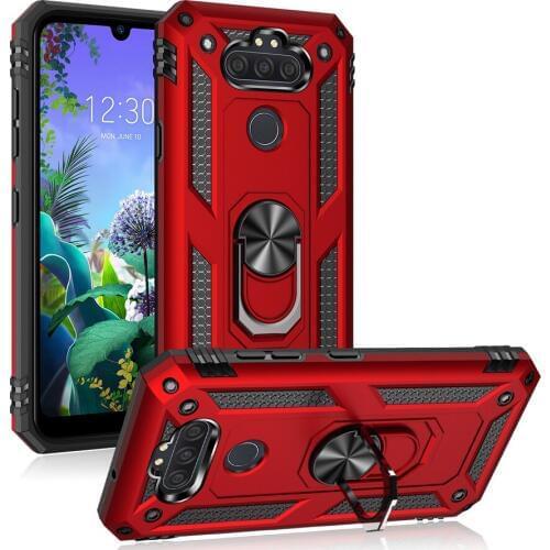 Heavy Duty Rugged Cover Ring Bracket Magnetic Holder Shockproof Kickstand case for for LG Aristo 5+ Plus/Fortune 3/Phoenix 5