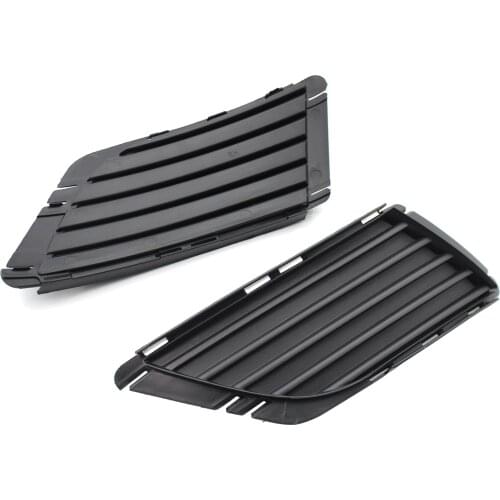 Car Fog Grille Right Hole Cover, Replacement for Vauxhall Corsa C 2003-2006 Front Bumper Fog Light Lamp Black